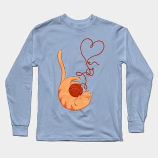 There's no cat without skein Long Sleeve T-Shirt